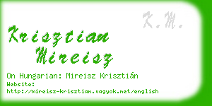 krisztian mireisz business card